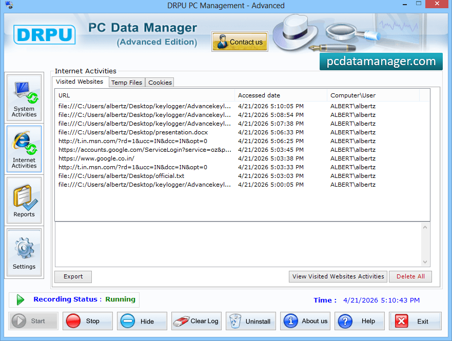 Advanced KeyLogger Software